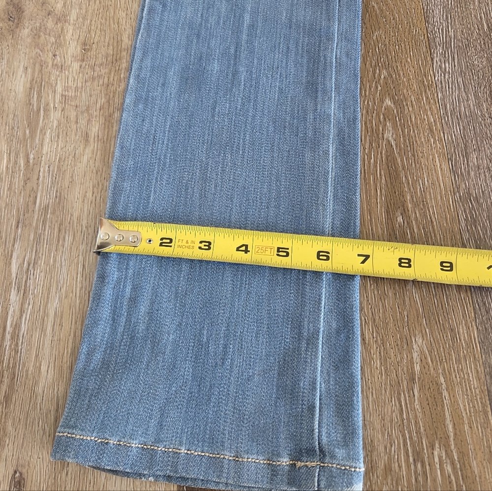 Frankie B. Limited Edition Blue Heart Pockets Low Rise Denim Jeans Y2K HTF 90's - Picture 11 of 16